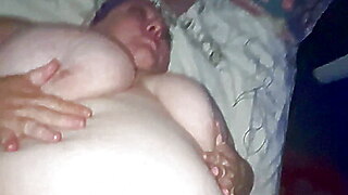 Bbw grandma with big tits in hardcore double penetration